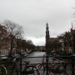 A view of one of the canals in Amsterdam