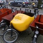 A clog bike on the streets of Amsterdam