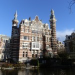 A common style of building in Amsterdam